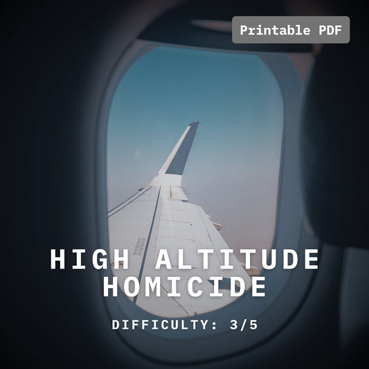 High Altitude Homicide (Printable PDF Case)